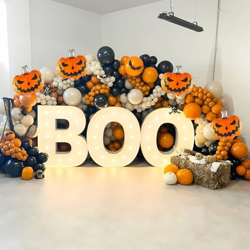 Halloween Balloon Garland Arch Kit - 146 Pcs for Spooky Party
