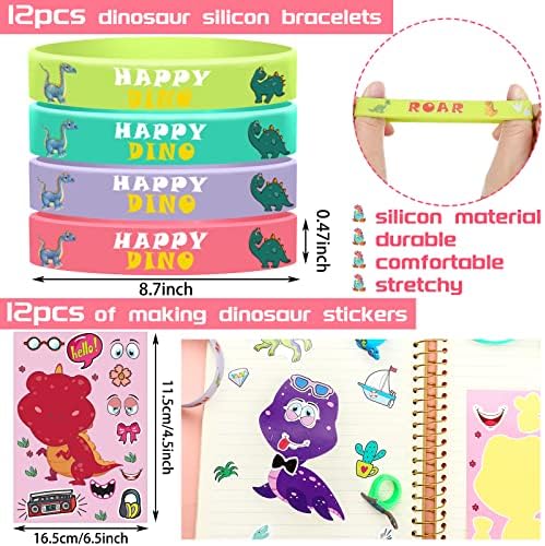 Junkin 122 Pcs Dinosaur Party Supplies Set