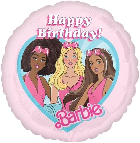 Barbie Birthday Foil Balloon Decorations Set