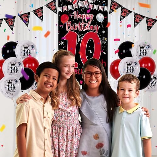 10th Birthday Decorations for Boys and Girls