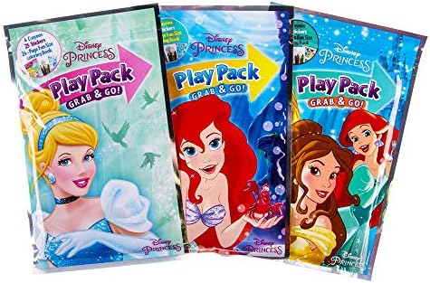 Set of 15 Disney Princess Play Packs with Crayons Coloring Book Stickers Loot Bags and Door Hanger