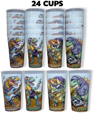 ReV Dinosaur Party Cups Set of 24