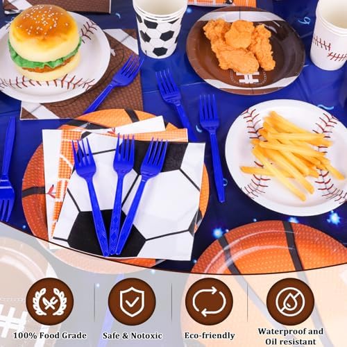Sports Birthday Party Decorations Serve 24 Set