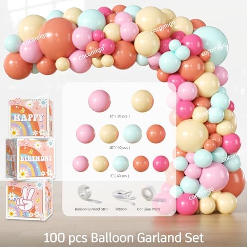 Cocomigo 242 PCS 10th Birthday Decorations for Girl