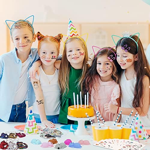 122Pcs Cat Party Favors for Kids - Birthday Supplies