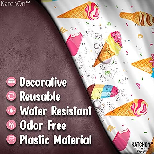 KatchOn 2 Piece Ice Cream Tablecloth - 54x108 Inch