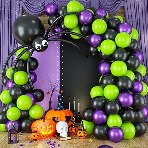 Halloween Balloon Arch Kit with Spider Balloons