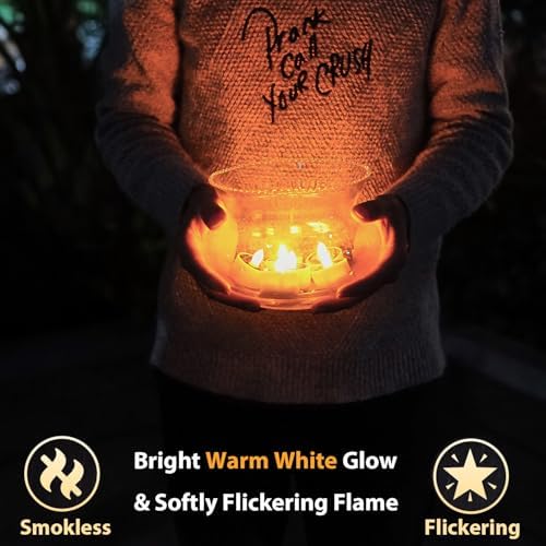 Solar Tea Lights Outdoor Waterproof 8pcs Rechargeable Dusk to Dawn Flameless LED Votive Candles for Garden Patio Decor