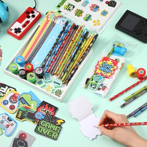 Cholemy 168 Pcs Video Game Party Favors Set