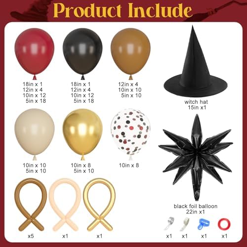 Amandir Magic School Balloons Arch Garland Kit