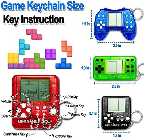 Video Game Keychain Party Favor Pack 25Pcs