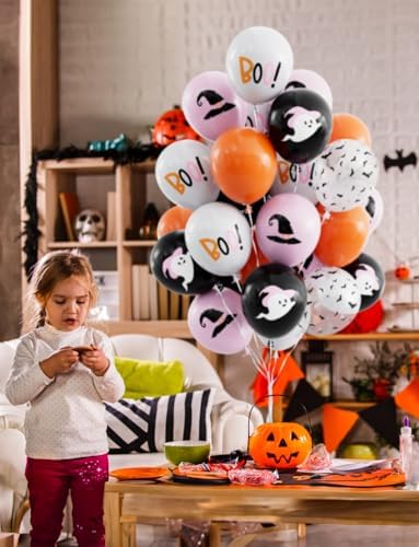 Halloween Balloons 50Pcs 12 Inch Party Decorations