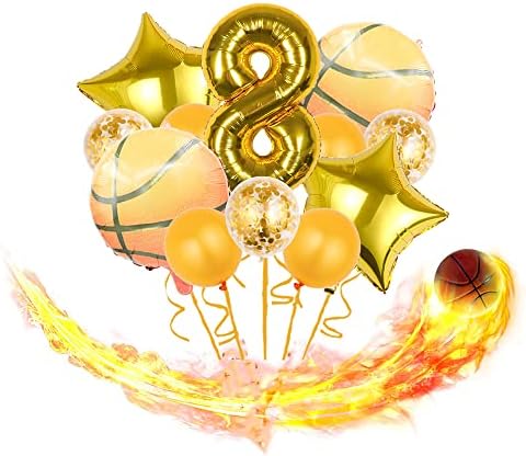 KoCibilili Chaungfu 12 Pcs Basketball Balloons Party Decorations
