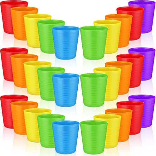 Eccliy 72 Pack Kids Reusable Cups 8 Oz Bulk