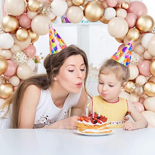 RUBFAC 130pcs Blush Balloons Garland Kit