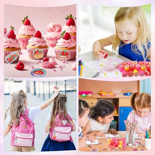 171 Pcs Strawberry Party Favors Set for Birthday Shower