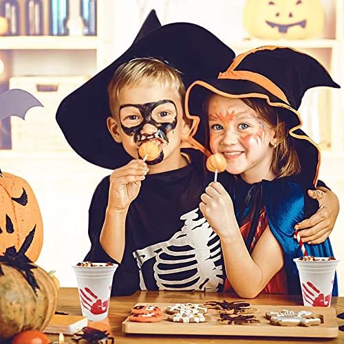 ArtCreativity Blood Print Halloween Party Cups Set of 50