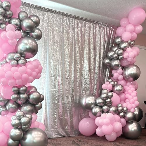 Zingnify Pastel Pink Balloons 150 Pcs Set