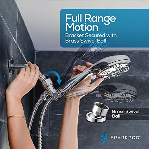 SparkPod 5 Inch 9 Spray Handheld Shower Head