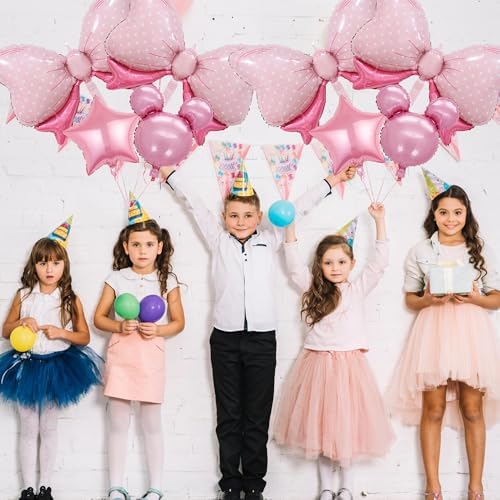 8 PCS Minnie Balloons for Birthday Wedding Baby Shower