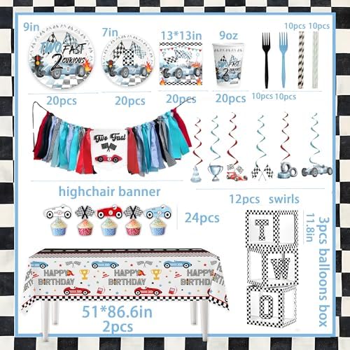 BEOXAGAR 2nd Birthday Party Decorations for Boys