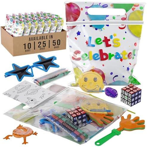 Crown Display Party Favors for Kids 25 Pre Filled Goodie Bags