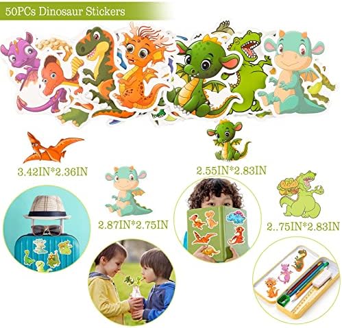 108Pcs Dinosaur Party Favors for Kids Birthday Supplies