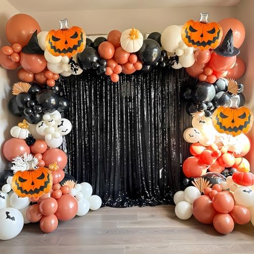 Halloween Balloon Garland Arch Kit - 146 Pcs for Spooky Party