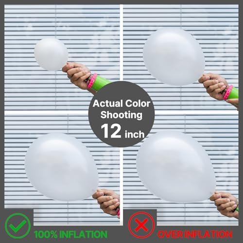 PartyWoo Pearl White Balloons 130 PCS Balloon Arch Kit