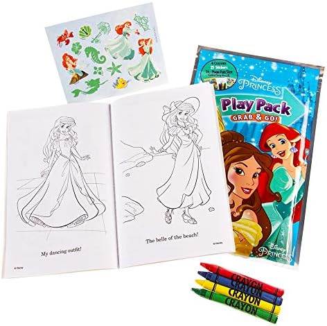 Set of 15 Disney Princess Play Packs with Crayons Coloring Book Stickers Loot Bags and Door Hanger