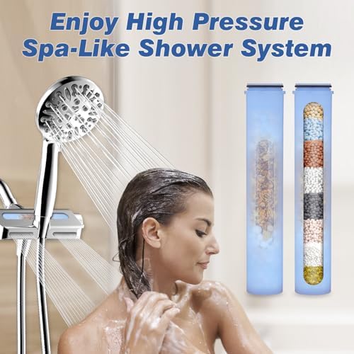 JONKEAN Shower Head Filter Replacement Cartridge 2 Pack