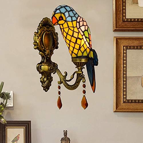 Tiffany Style Wall Lamp with Stained Glass