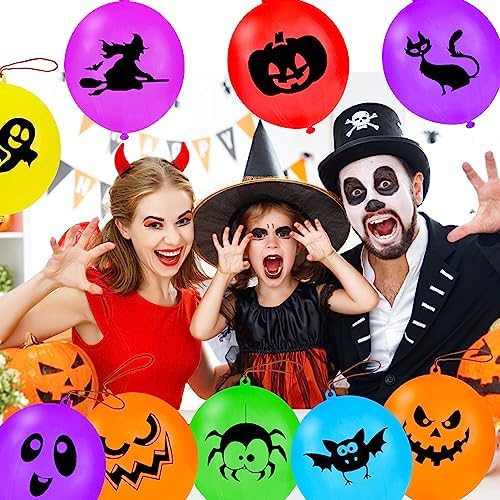 36PCS Halloween Punch Balloons 18in Latex Party Decorations
