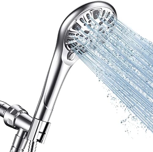 WYBQ Handheld Shower Head with 9 Spray Modes and 59 Hose Bracket