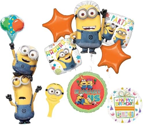 Anagram Minions Stackers Balloon Set Birthday Decorations