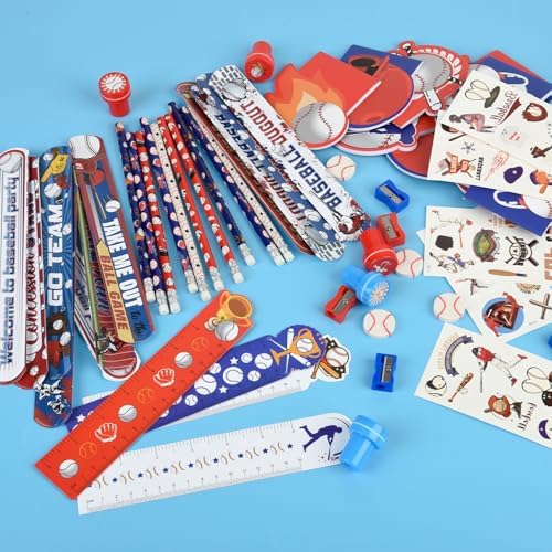 216Pcs Baseball Theme Party Favor Set