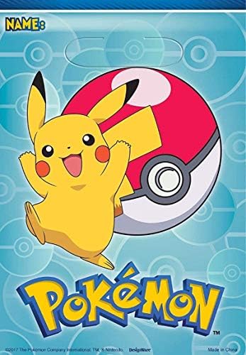 Amscan Pokemon Loot Bags 24 Count Birthday Parties