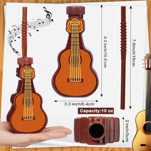 Tanlade 12 Pcs Guitar Shape Cups for Music Parties