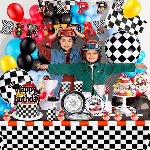 Race Car Birthday Party Decorations Set