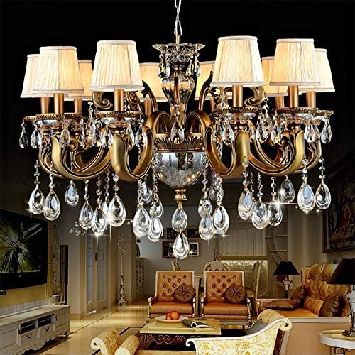 BQLZR 8cm x 25cm Bright Gold Chandelier Candle Light Cover Sleeves Pack of 6