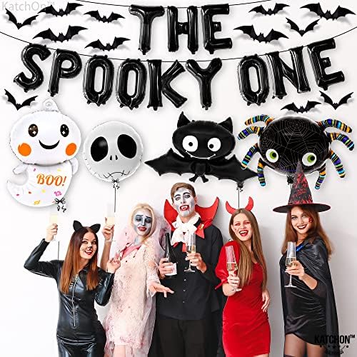 KatchOn Spooky One Balloons Set 28 Pack Halloween Decorations