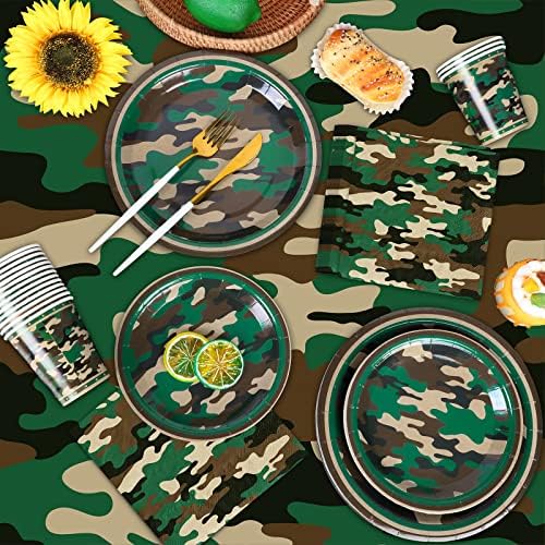 Durony 97 Piece Camouflage Party Supplies Set