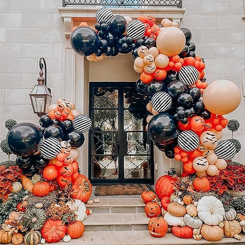 Halloween Balloon Arch Garland Kit 144PCS