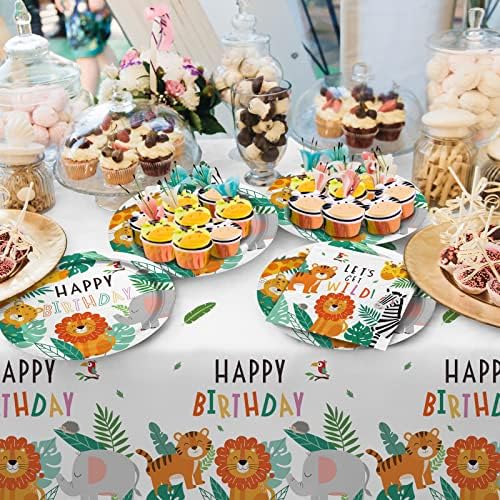 Gatherfun Safari Birthday Party Tableware Set 25