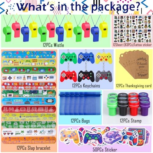 134 Pcs Video Game Party Favors for Kids