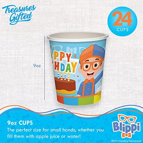 Treasures Gifted Blippi Party Cups 9oz 24ct