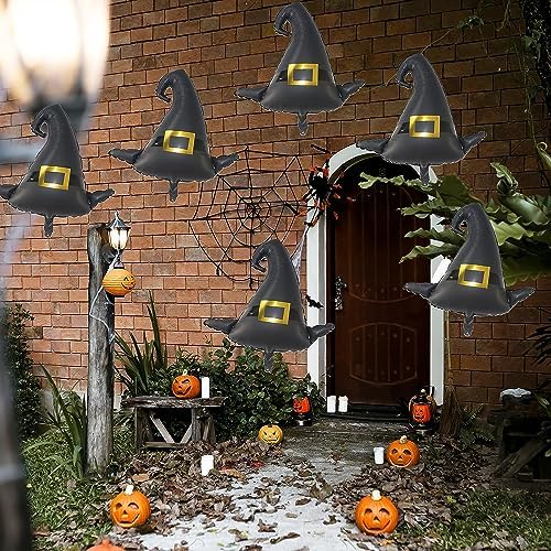 Witch Hat Foil Balloons 6PCS 30 Inch Halloween Decorations