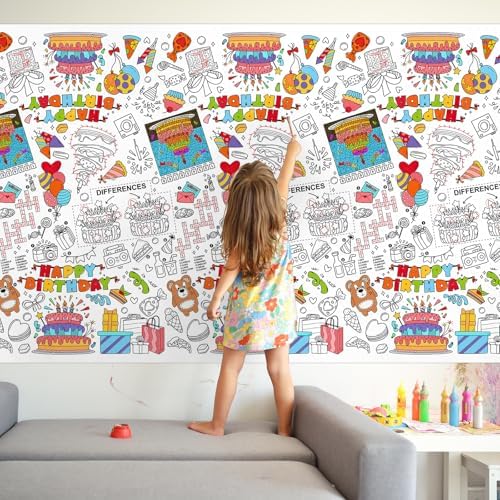Gatherfun Happy Birthday Tablecloth 54x88 Inches