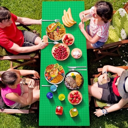 Wanjia 4PCS Building Block Tablecloths for Parties