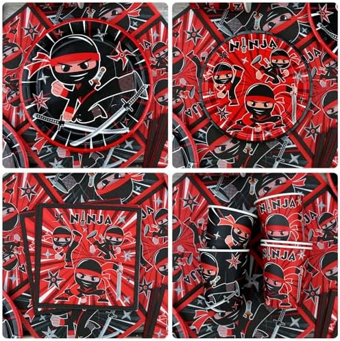 Lilwemen Ninja Birthday Party Decorations Set Serves 20